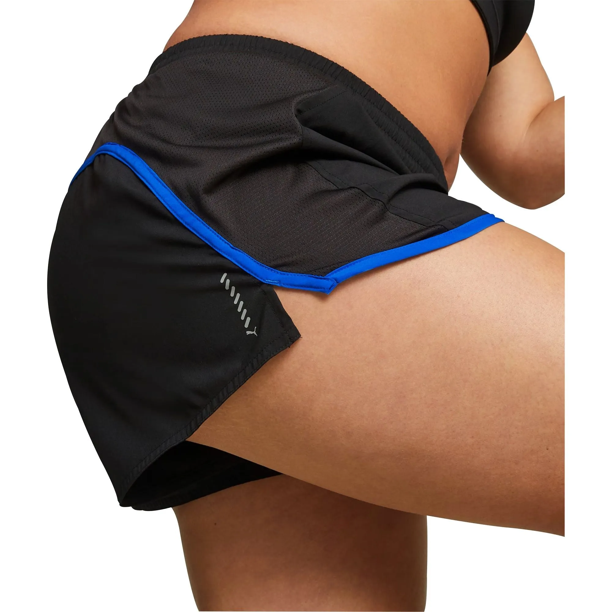 Clothing Puma  Women Puma Favourite Velocity 3 Inch Womens Running Shorts - Black