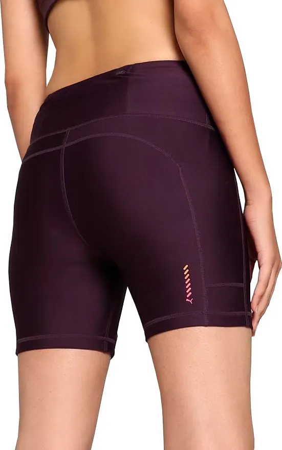 Clothing Puma  Women Puma Run Ultraform 6 Inch Womens Short Running Tights - Purple