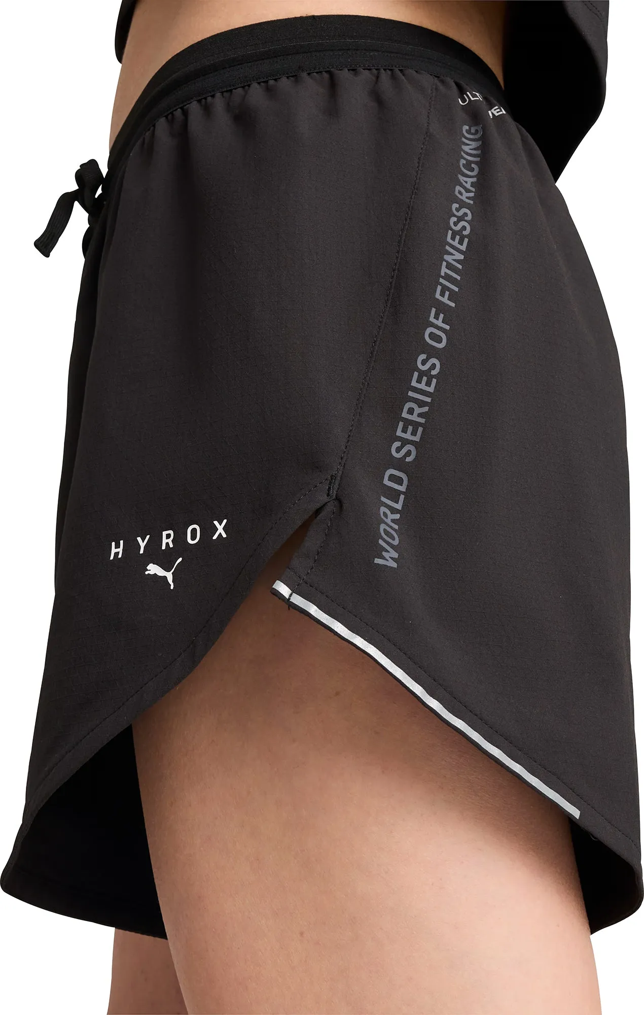 Clothing Puma  Women Puma X HYROX Ultraweave Velocity 4 Inch Womens Training Shorts - Black