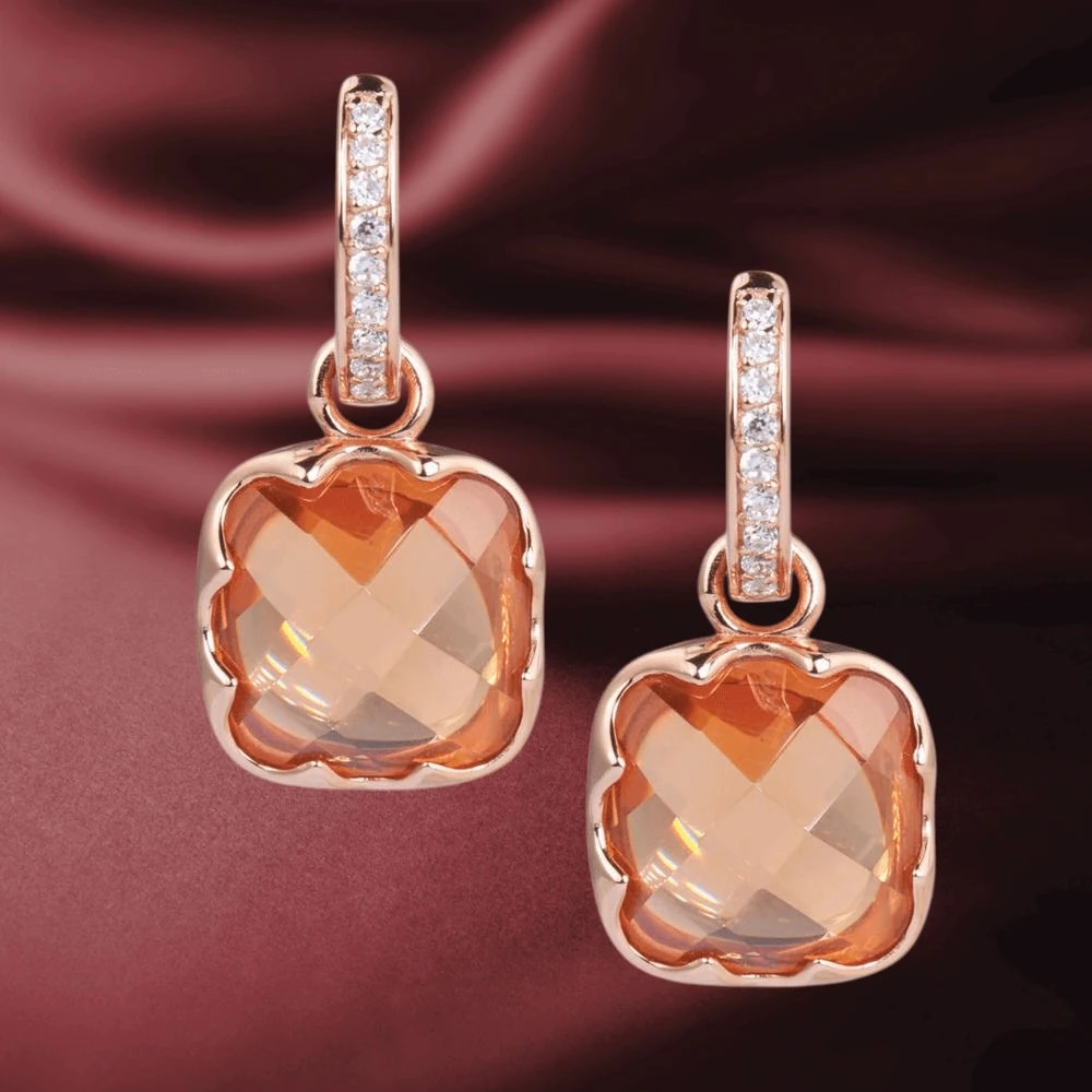 Cognac Earrings