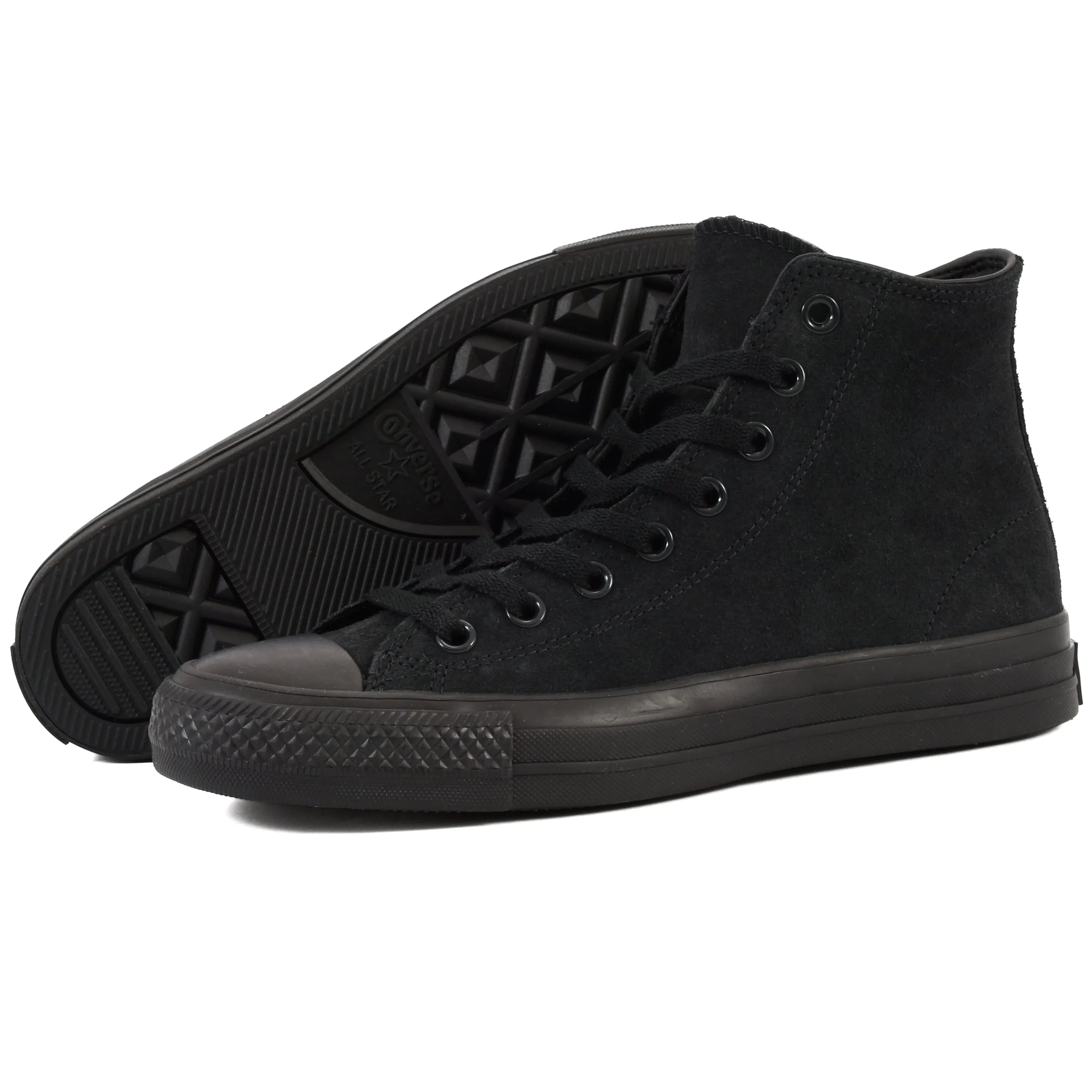 CONS - Chuck Taylor All Star Pro Hi (Black/Black/Black) Converse Shoes
