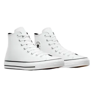 Cons - CTAS Pro Hi Leather (White/White/Black) Converse Shoes