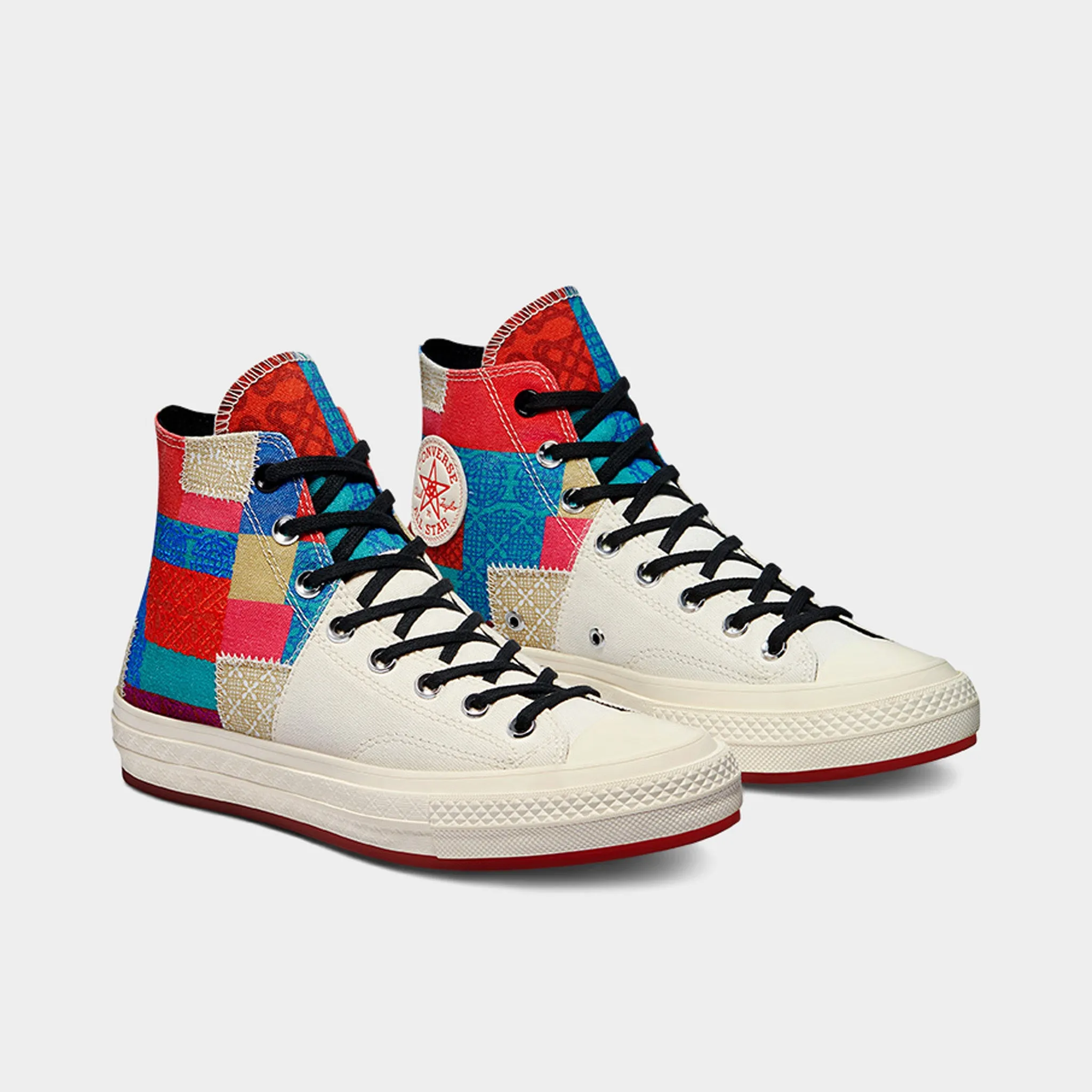 Converse CNY Chuck 70 Hi Egret / Chile Red Converse Shoes