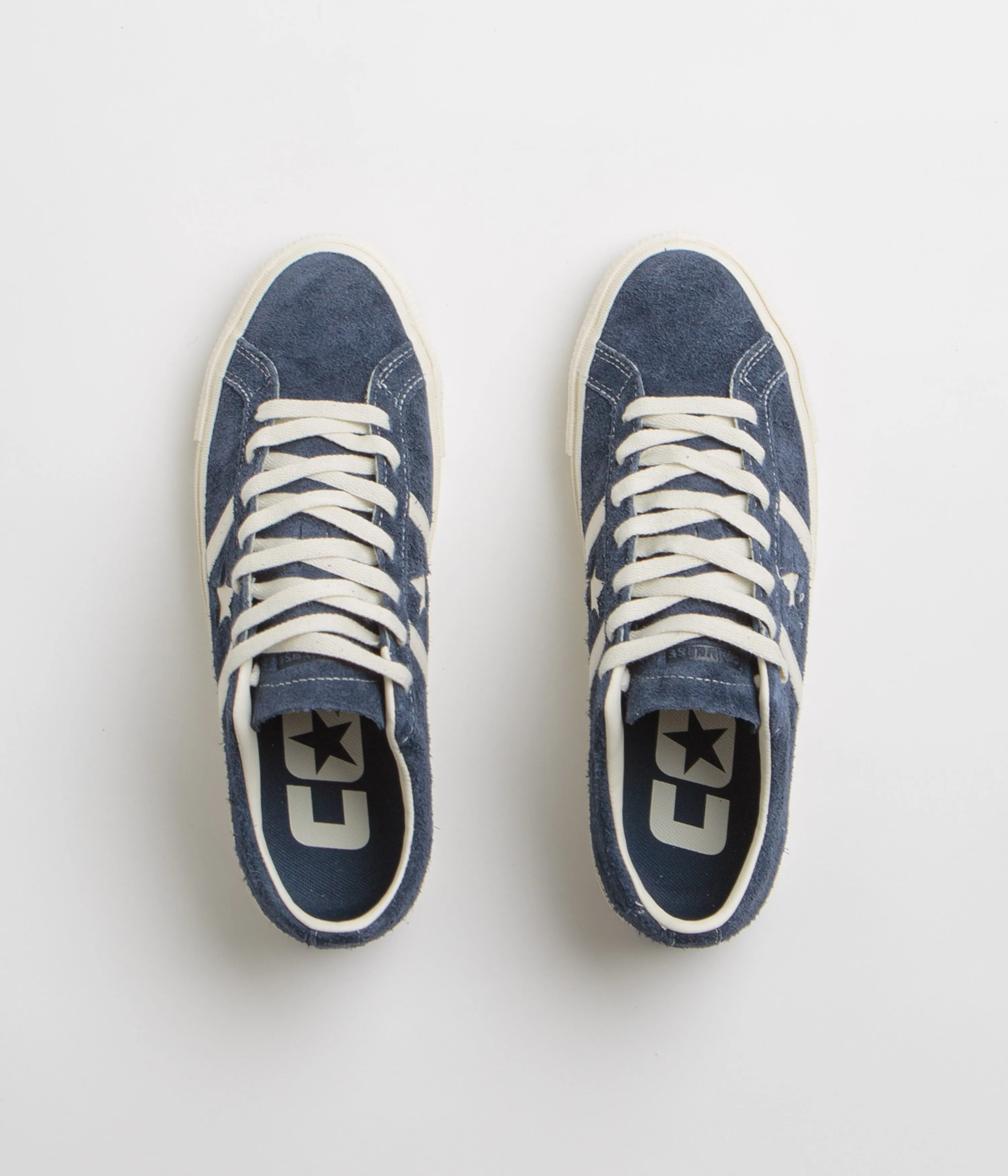Converse Cons One Star Academy Pro Suede Shoes - Navy / Egret / Egret Converse Shoes