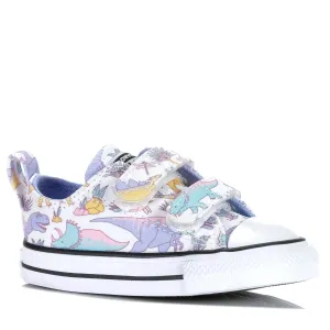 Converse Shoes Converse Chuck Taylor Infant CT Dinocons 2V Low White/Ultraviole