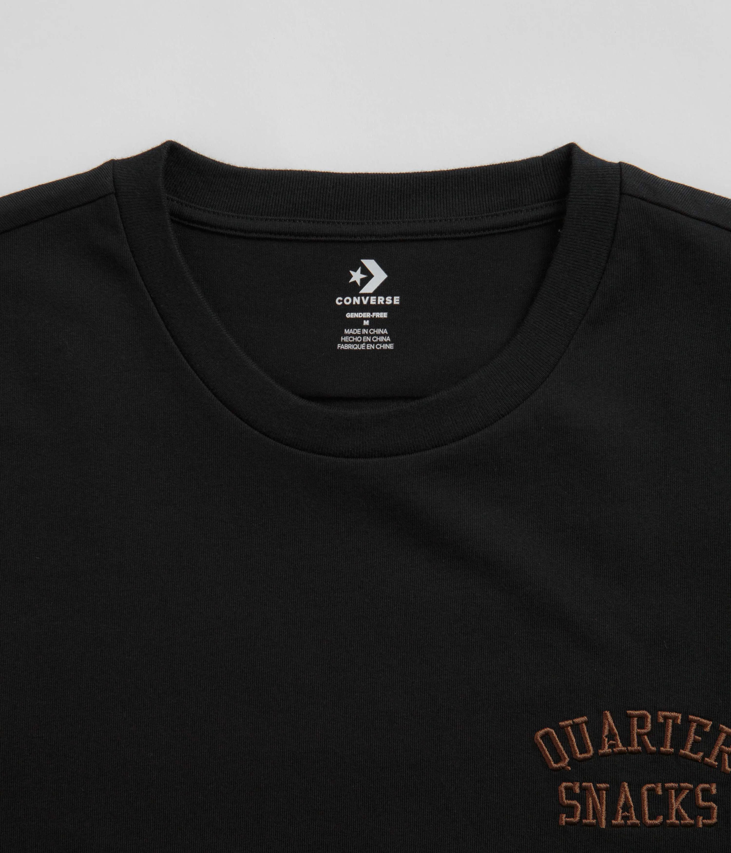 Converse x Quartersnacks T-Shirt - Converse Black Converse Shoes
