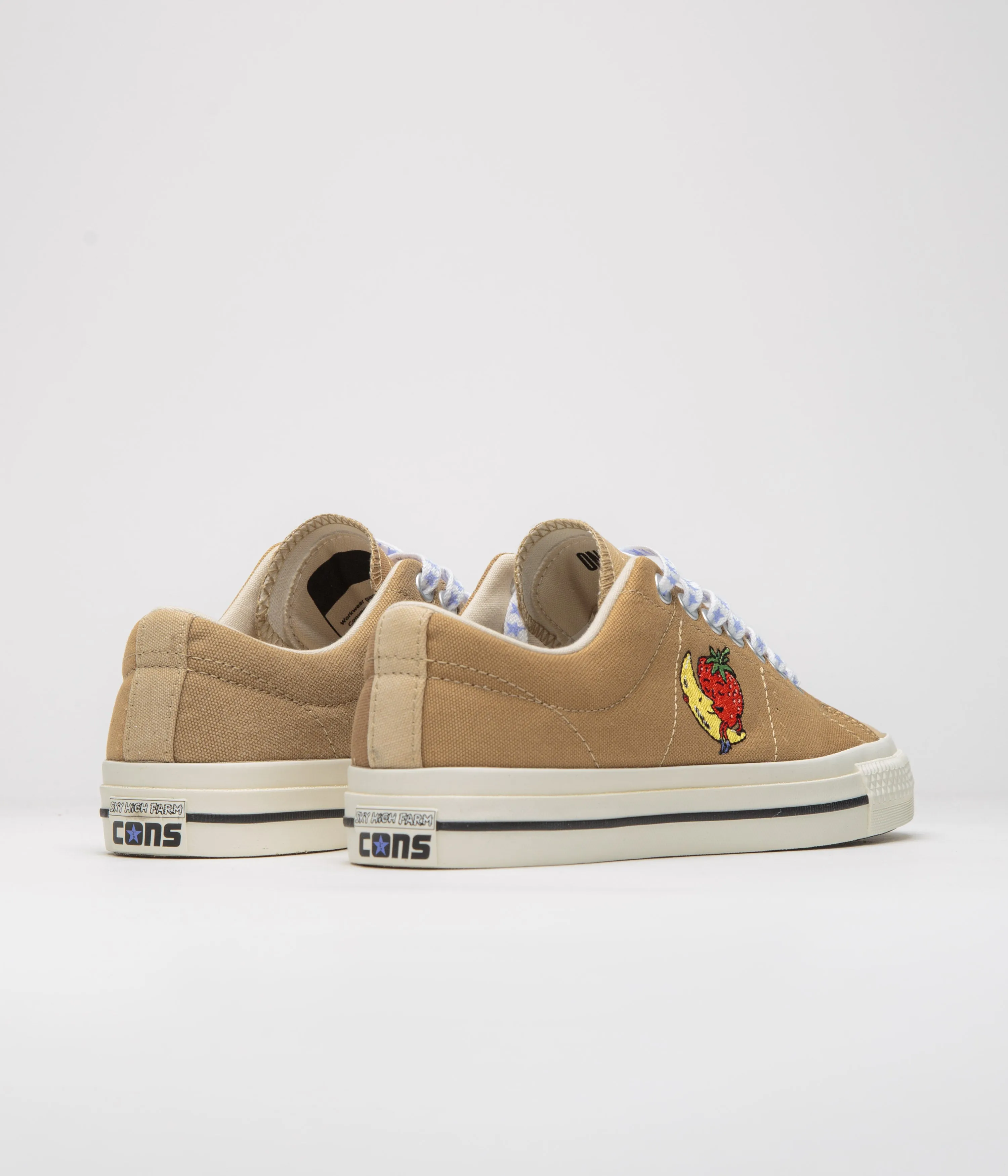 Converse x Sky High Farm One Star Pro Ox Shoes - Brown / Egret Converse Shoes