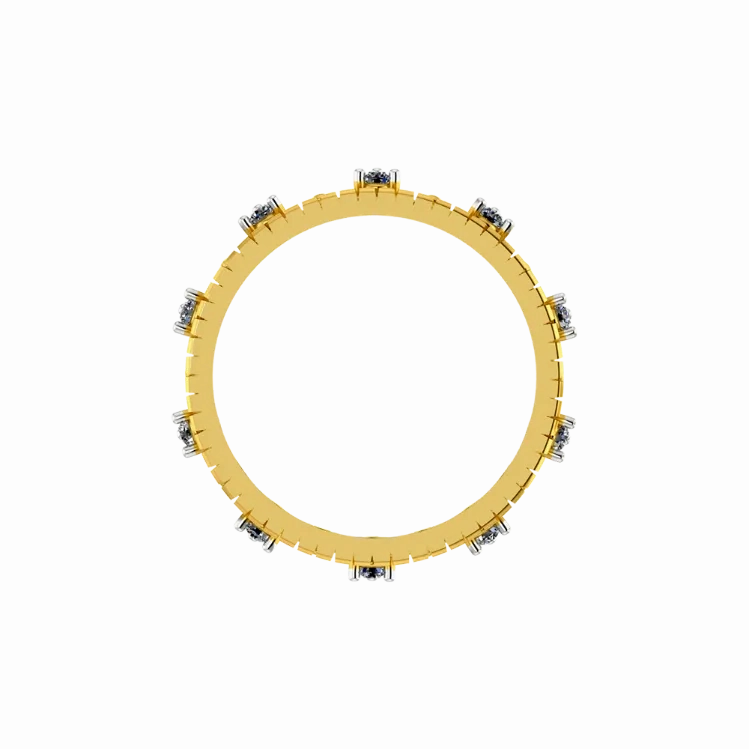 Crown Themed Gold Ring Design For Women