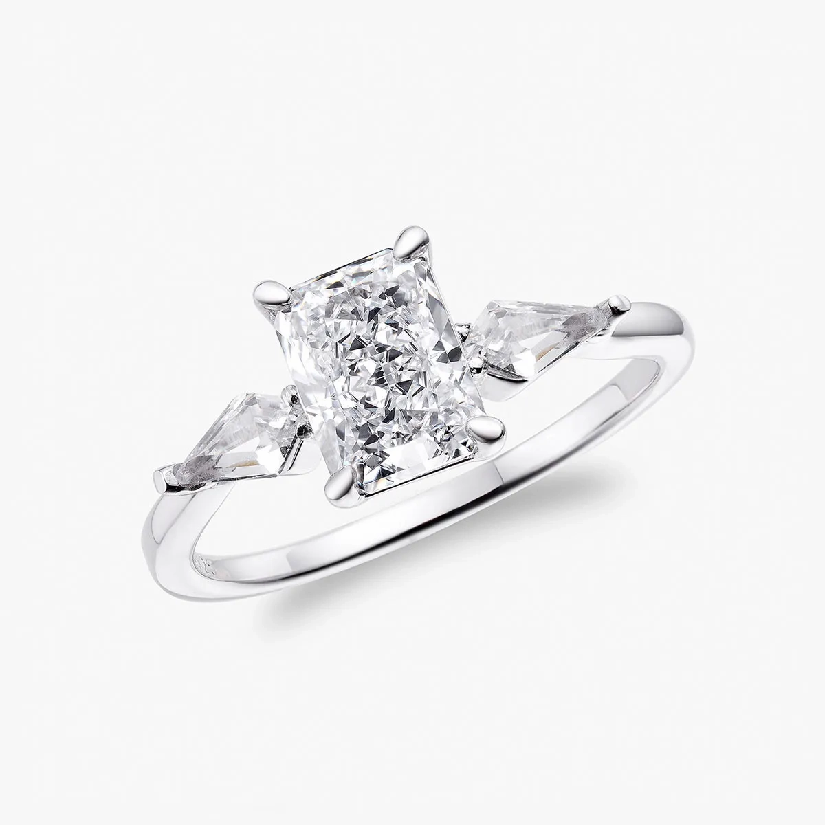Crushed Ice Rectangle Side Kite | Centrepiece Ring