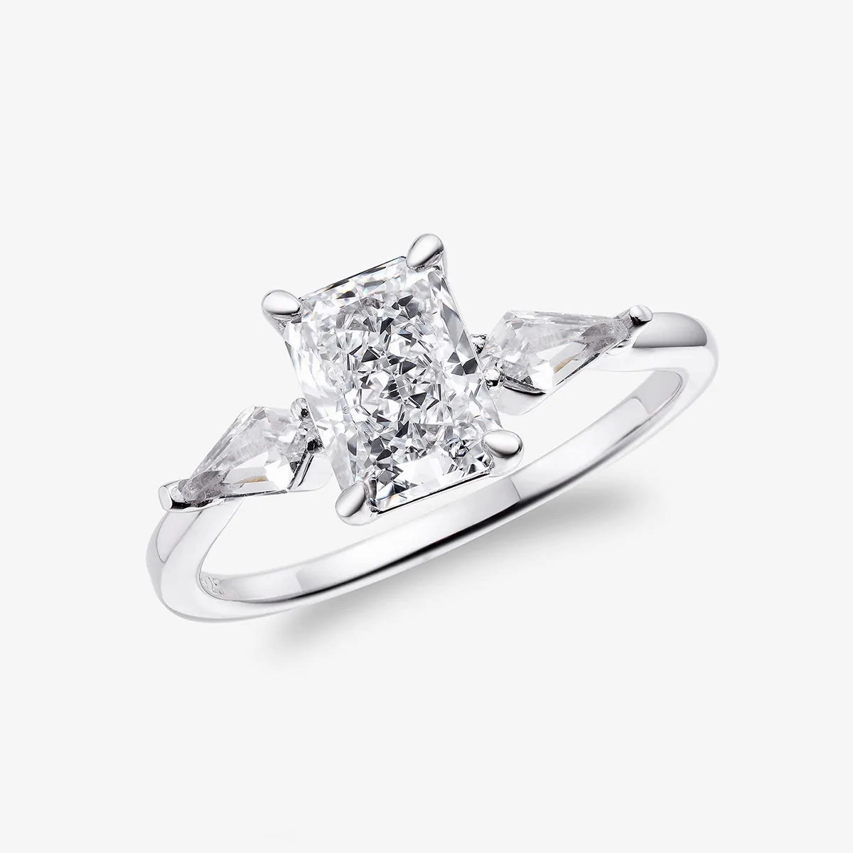 Crushed Ice Rectangle Side Kite | Centrepiece Ring