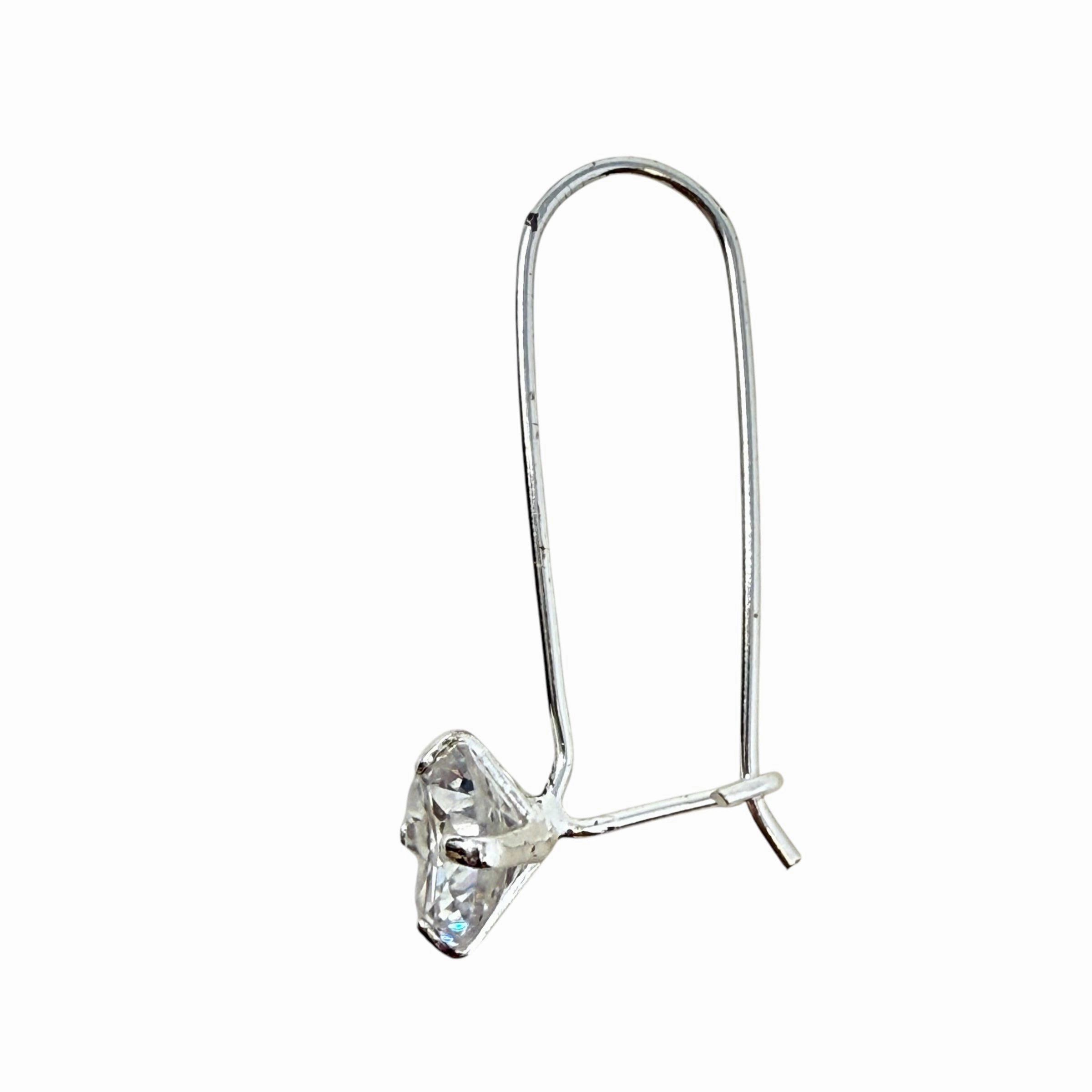 Crystal Wire Drop Earrings By Unbranded