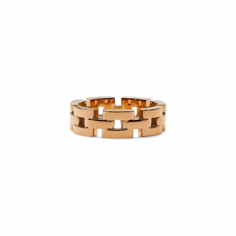 Daniel Wellington 3-Link Ring Rose Gold