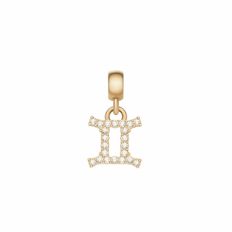 Daniel Wellington Crystal Gemini Zodiac Charm Gold