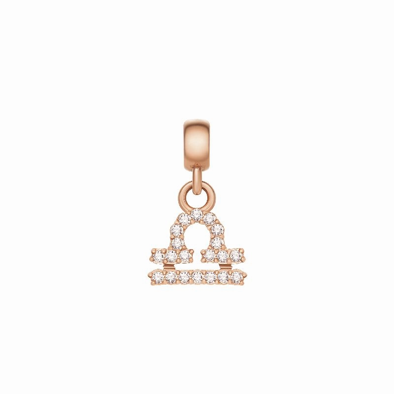 Daniel Wellington Crystal Libra Charm Rose Gold
