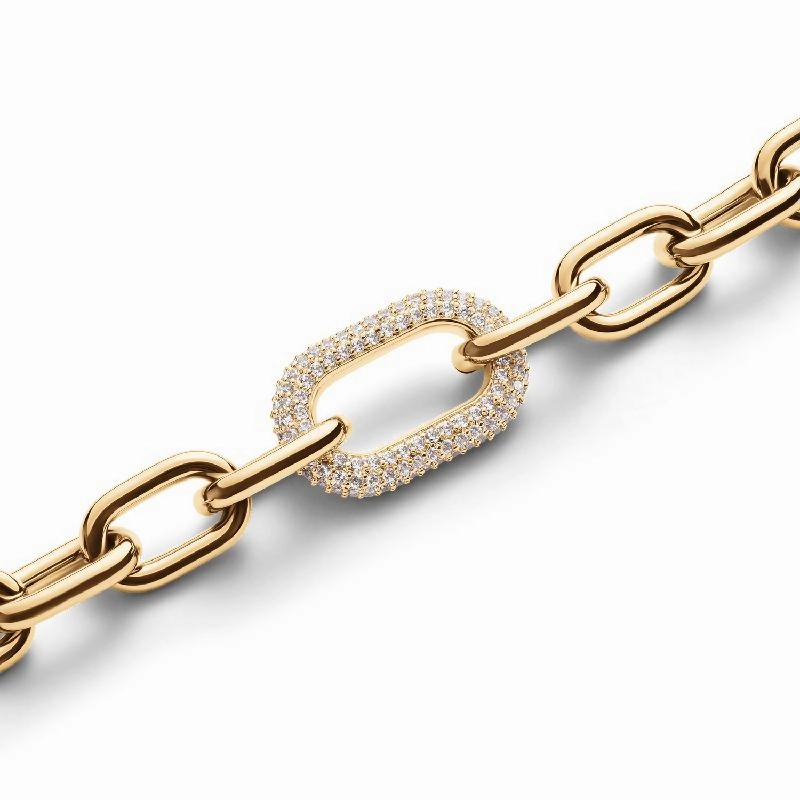 Daniel Wellington Crystal Link Bracelet Gold