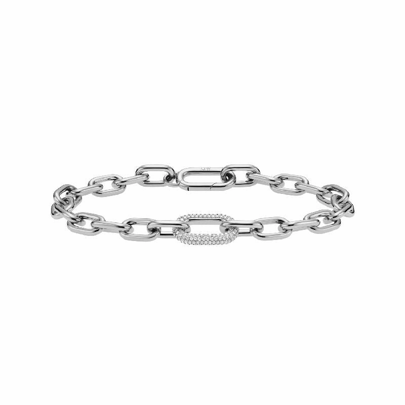 Daniel Wellington Crystal Link Bracelet Silver