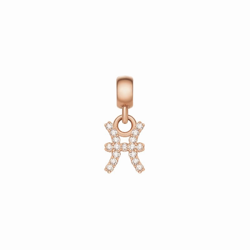Daniel Wellington Crystal Pisces Zodiac Charm Rose Gold
