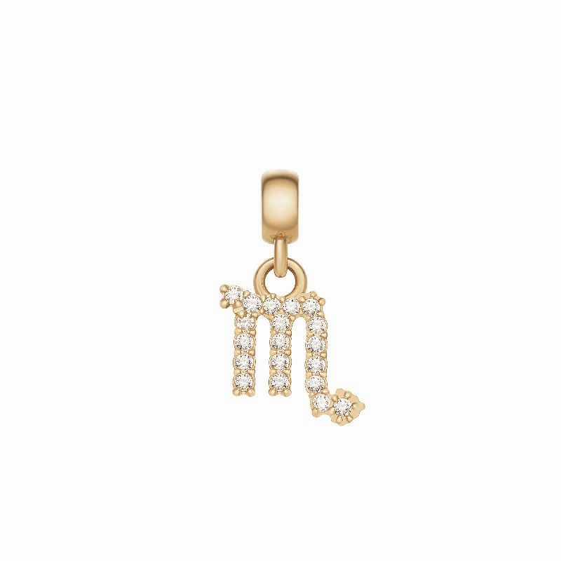 Daniel Wellington Crystal Scorpio Zodiac Charm Gold