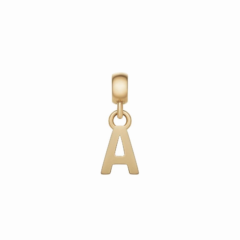 Daniel Wellington Letter A Charm Gold