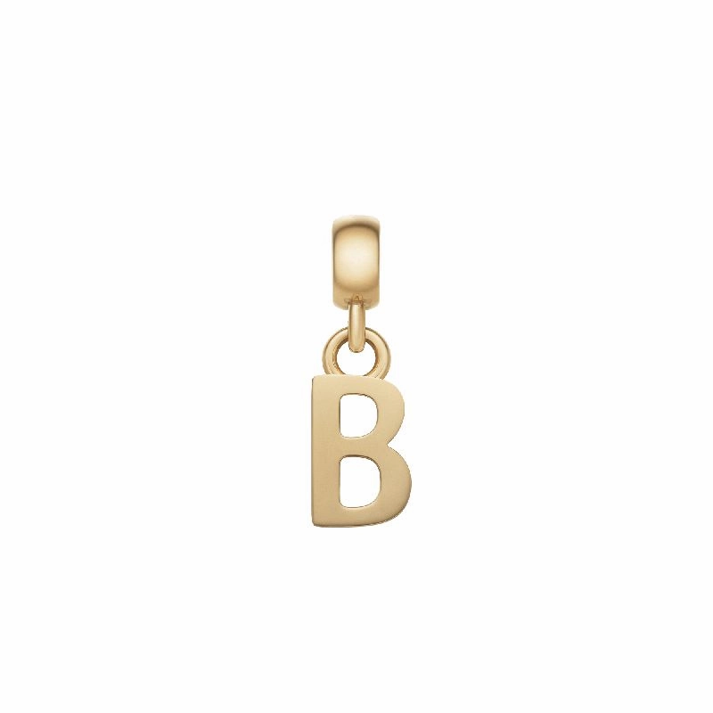 Daniel Wellington Letter B Charm Gold