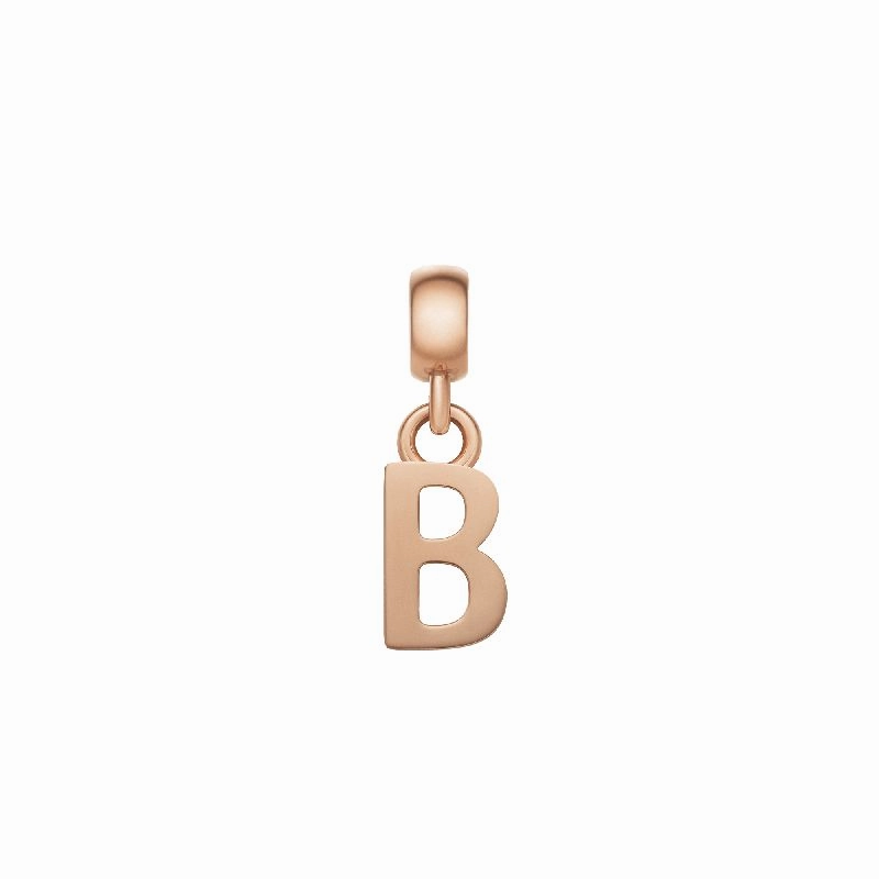 Daniel Wellington Letter B Charm Rose Gold