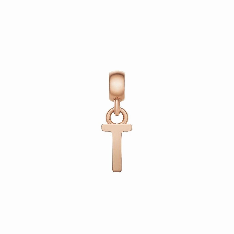 Daniel Wellington Letter T Charm Rose Gold