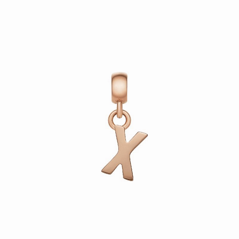 Daniel Wellington Letter X Charm Rose Gold