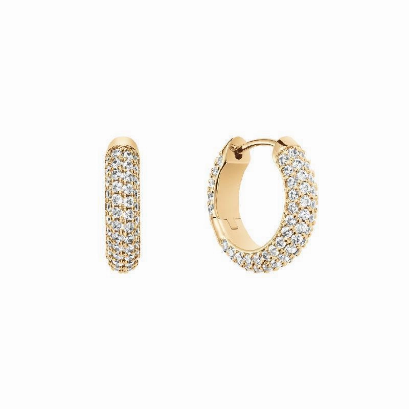 Daniel Wellington Pav Crystal Earrings Gold