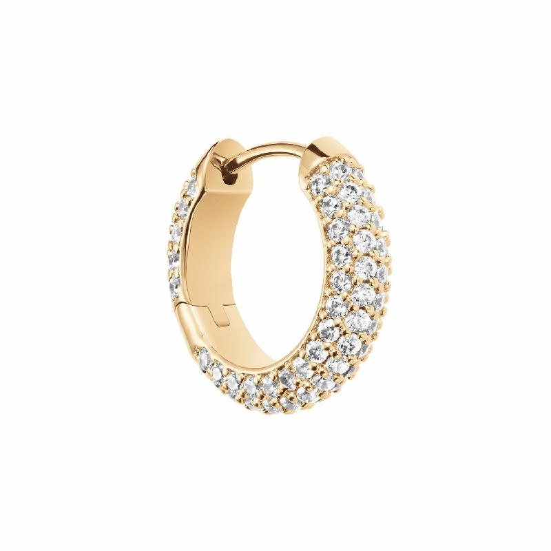 Daniel Wellington Pav Crystal Earrings Gold