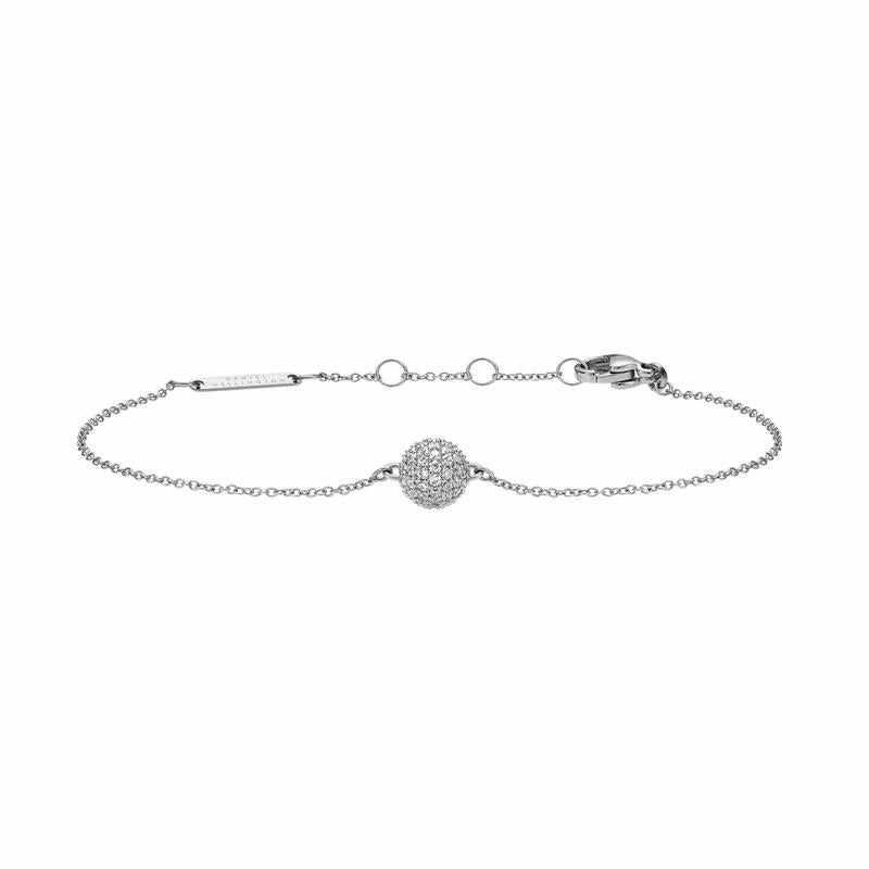 Daniel Wellington Pav Crystal Pendant Bracelet Silver