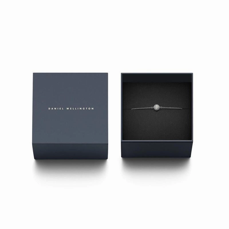 Daniel Wellington Pav Crystal Pendant Bracelet Silver
