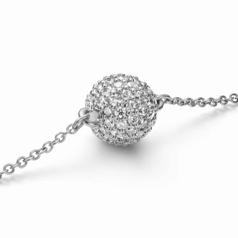 Daniel Wellington Pav Crystal Pendant Bracelet Silver