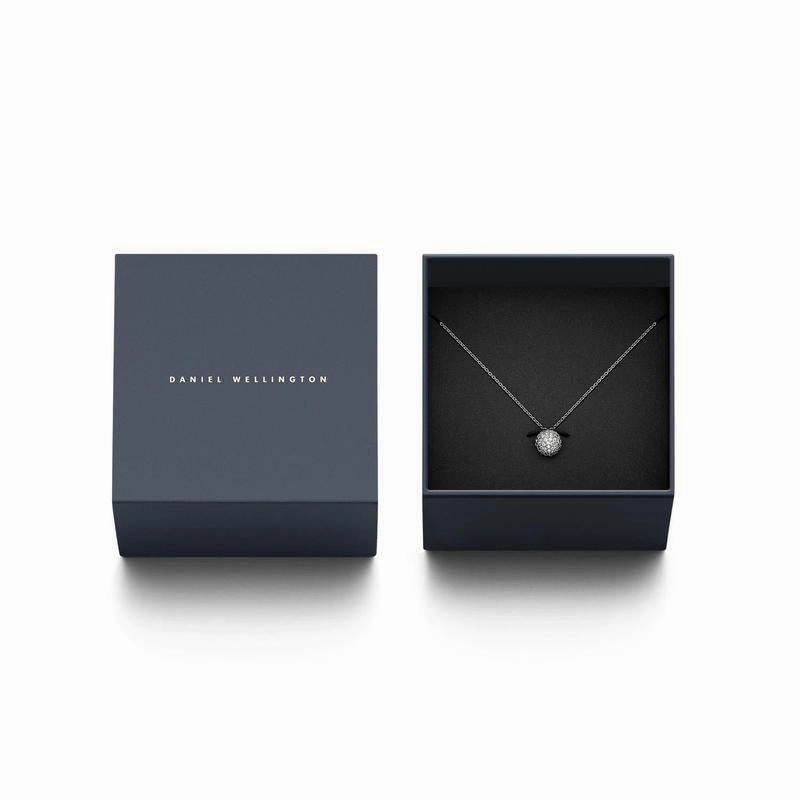 Daniel Wellington Pav Crystal Pendant Necklace Silver