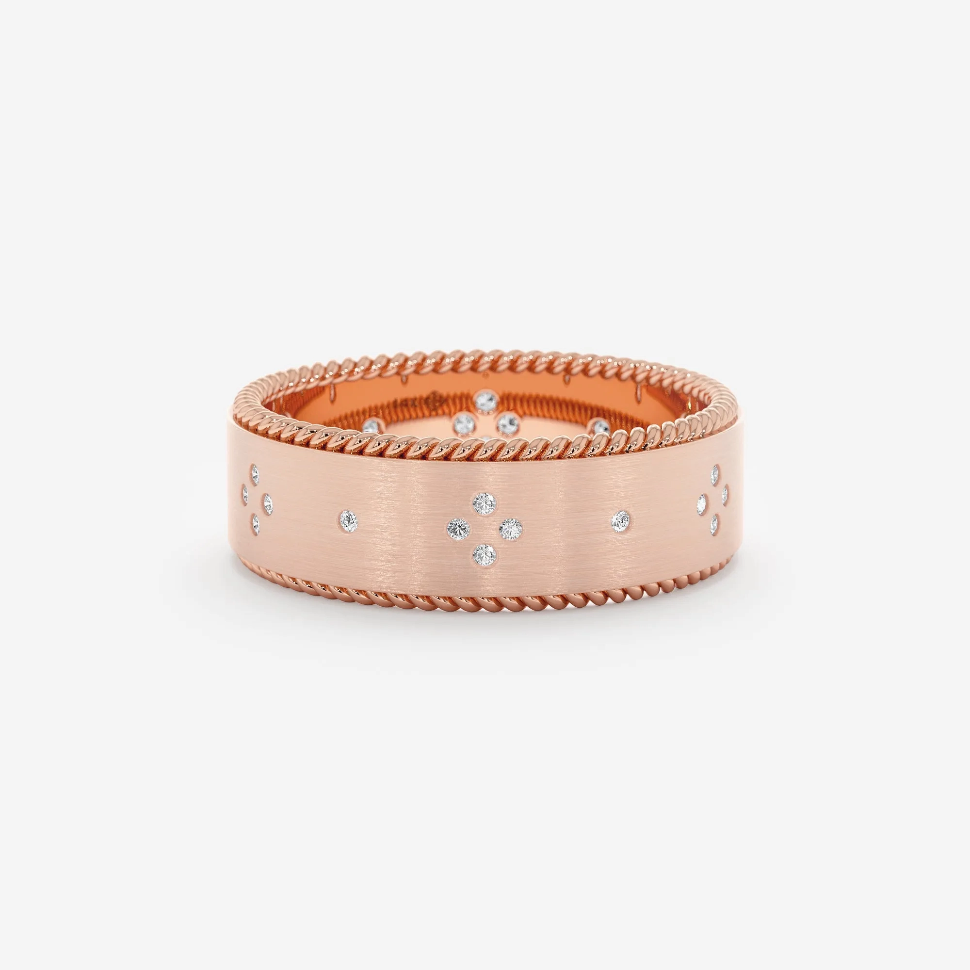 Diamond Matte Wedding Ring, Alicia