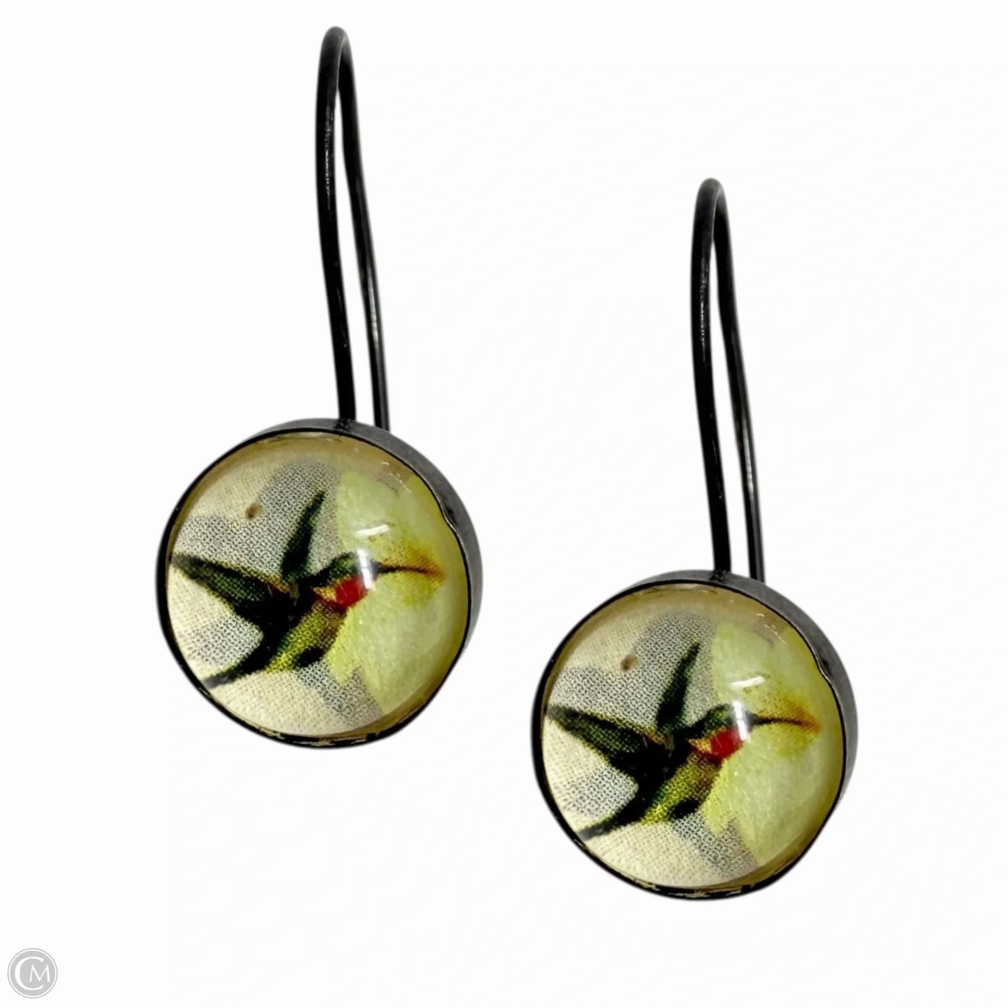 Dome Hummingbird Earrings Dangle/drop