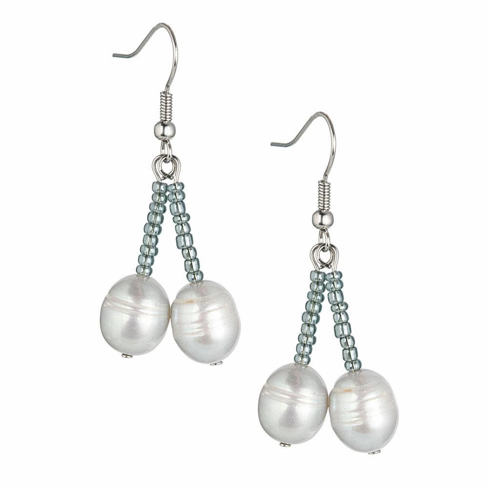 Dove Silver Pearl Earrings