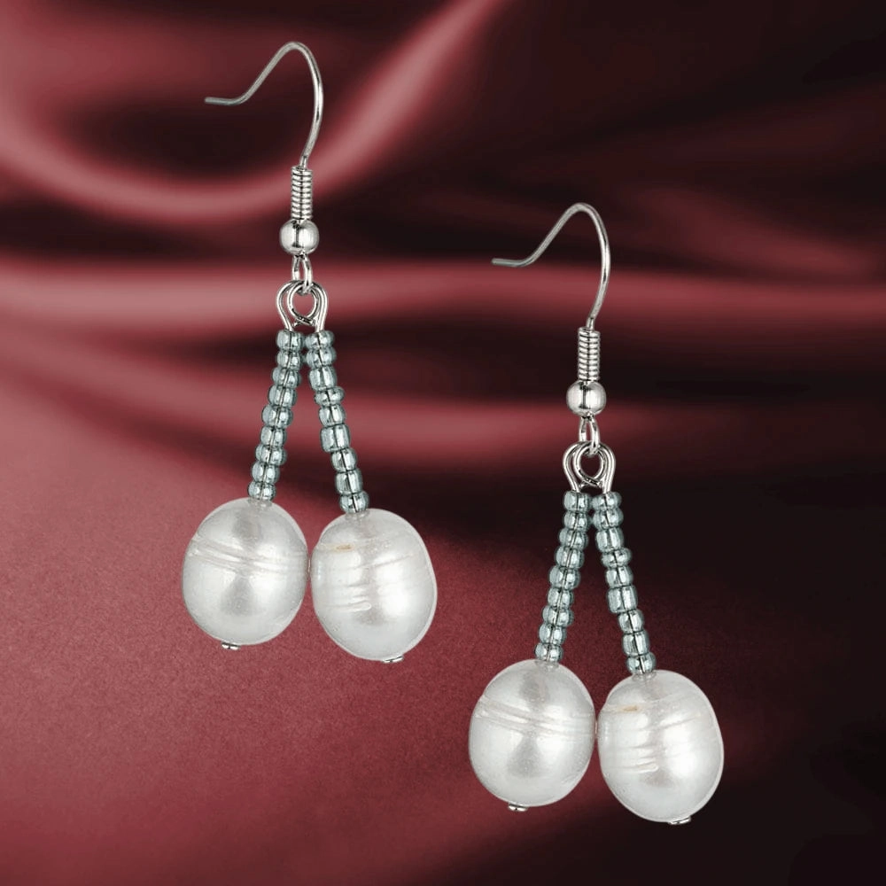 Dove Silver Pearl Earrings