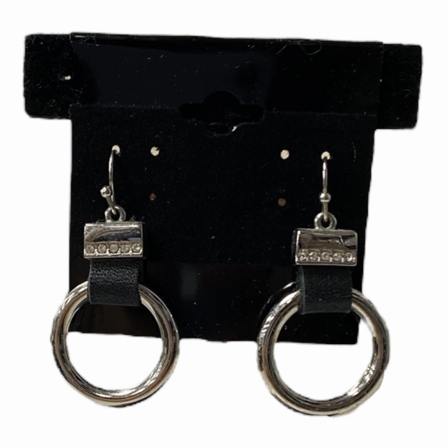 Earrings Dangle/Drop By Chicos In Black & Silver