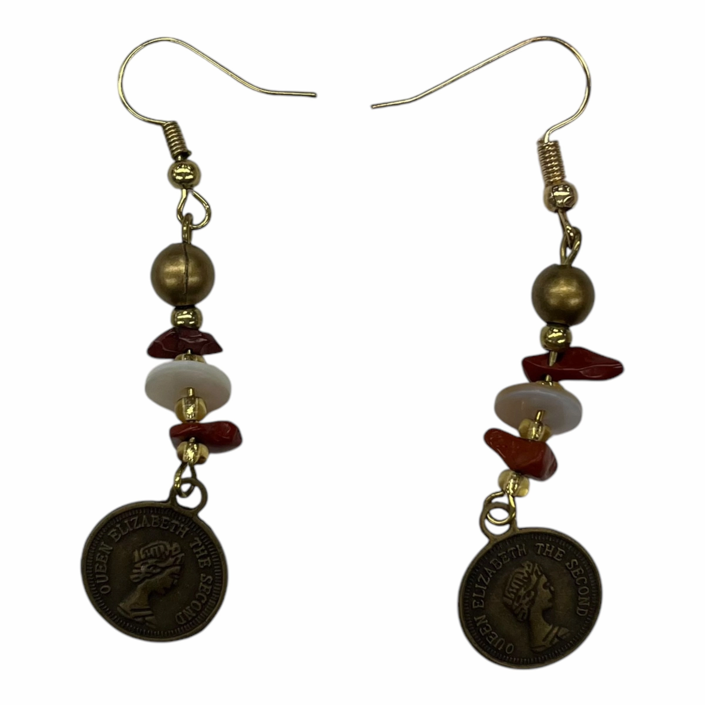 Earrings Dangle/Drop By Cmf In Orange
