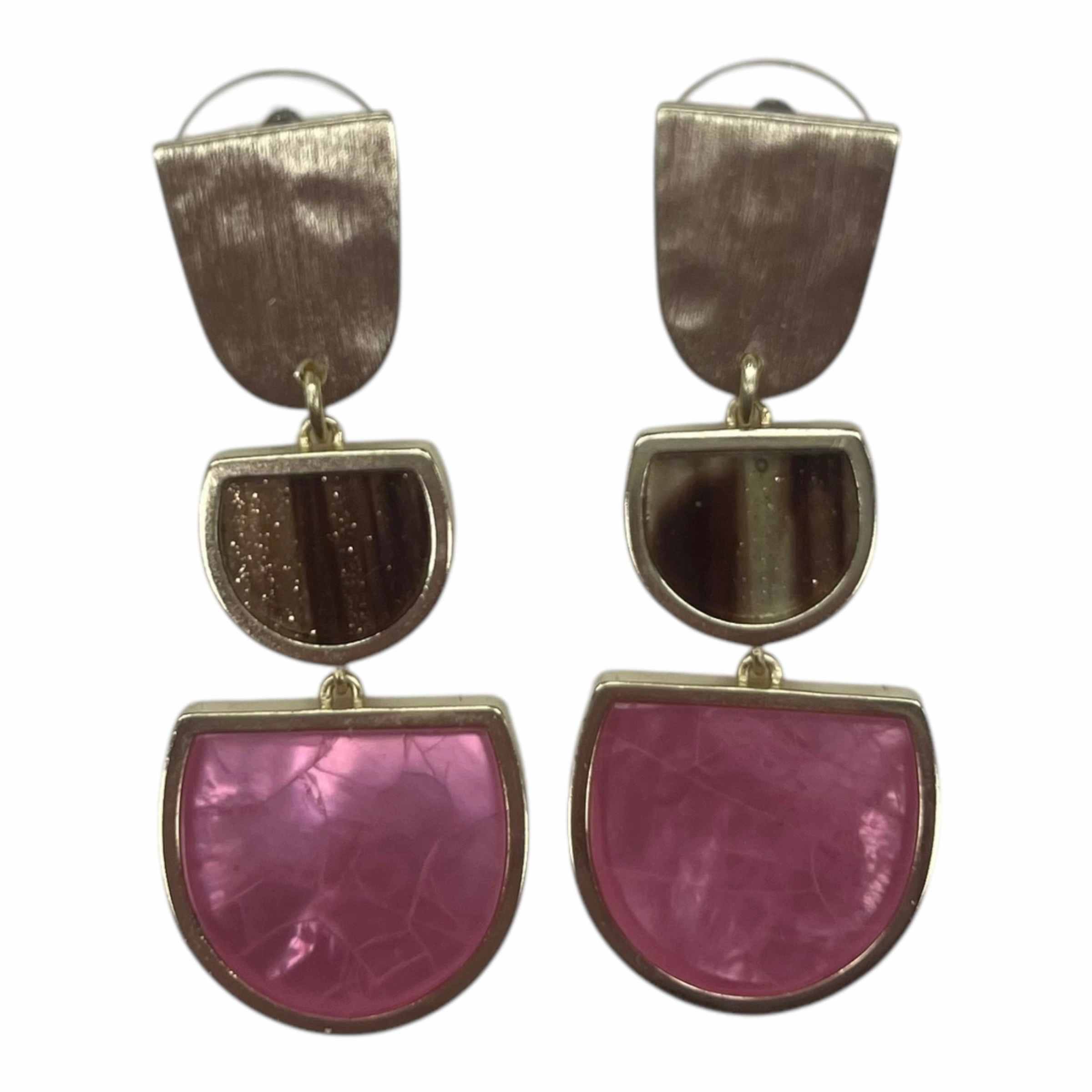 EARRINGS DANGLE/DROP by KENDRA SCOTT In GOLD & PINK
