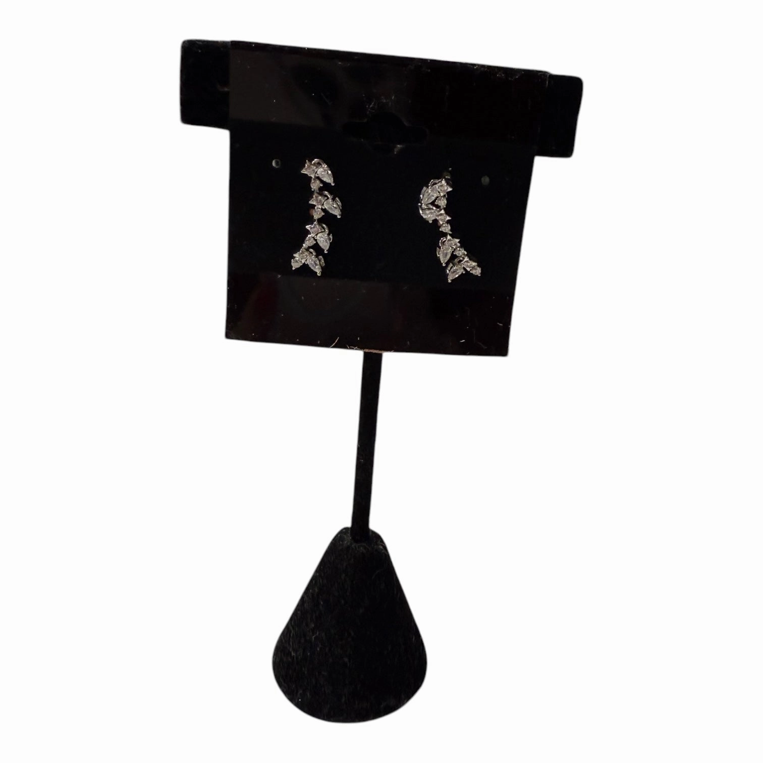 Earrings Dangle/Drop By Nadri In Silver