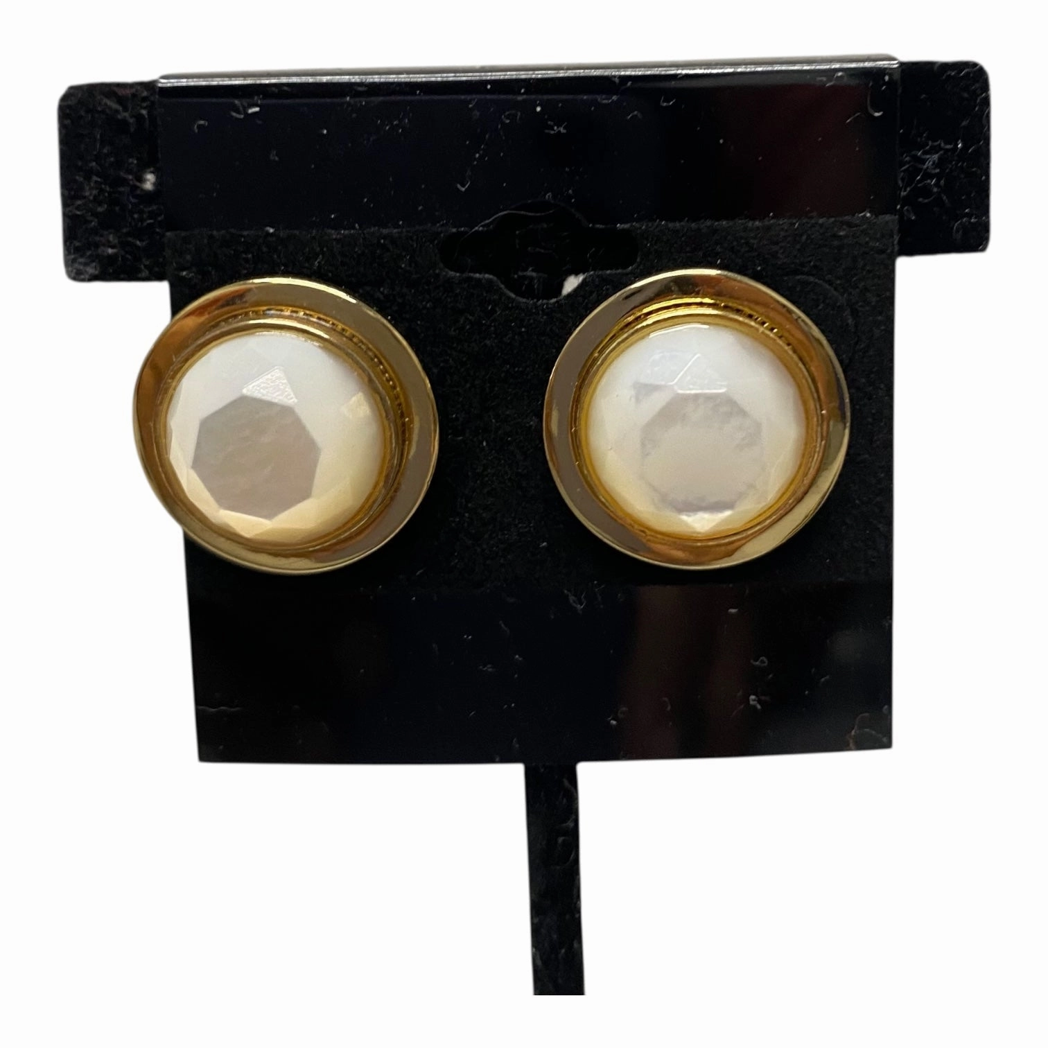 Earrings Designer By Kate Spade In Gold & White