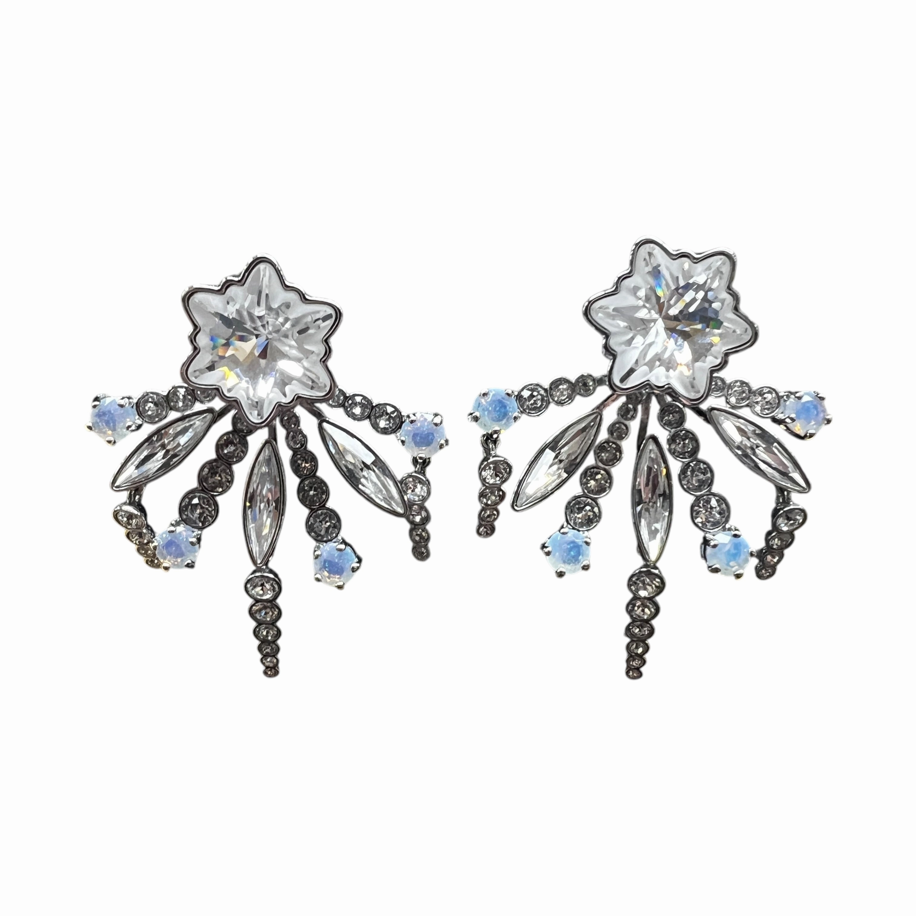 Earrings Designer By Swarovski In Clear