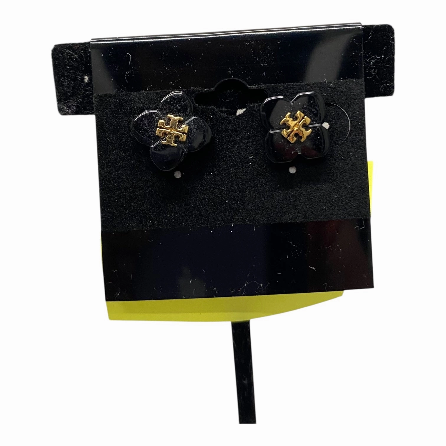 Earrings Designer By Tory Burch In Black & Gold