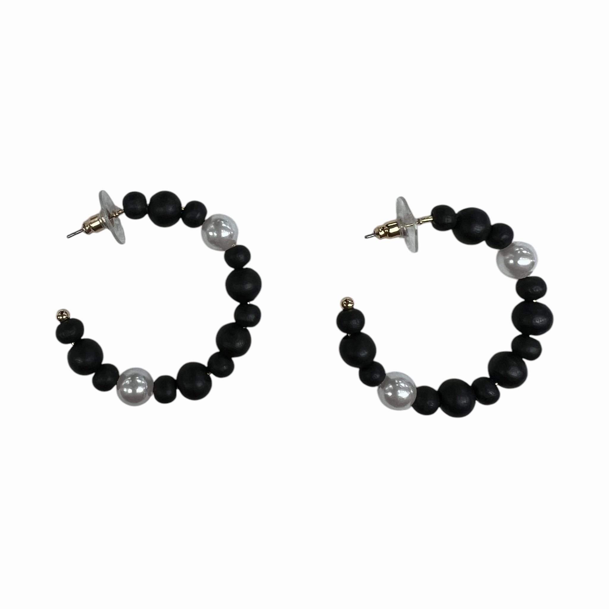 Earrings Hoop By A New Day In Black