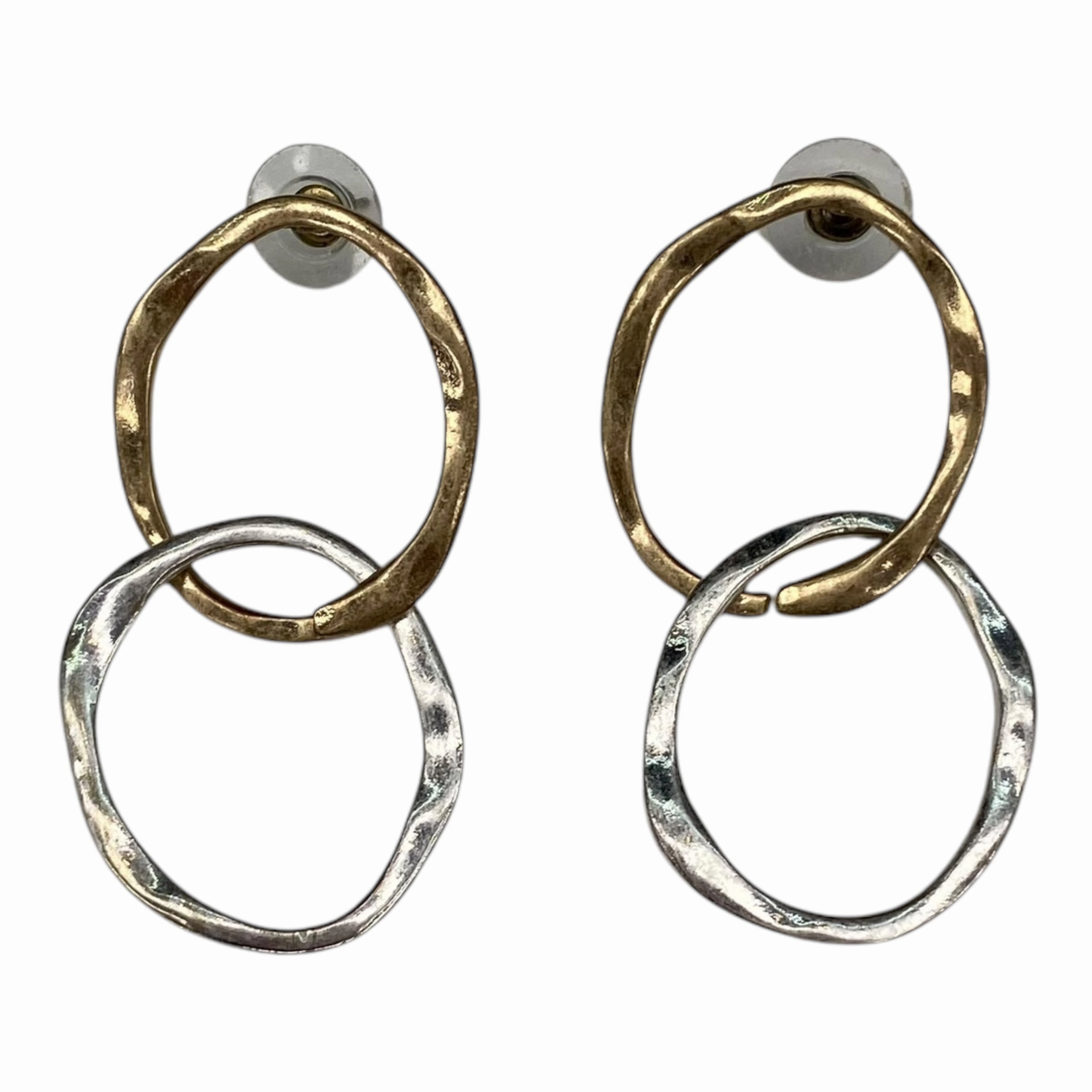 Earrings Statement By Clothes Mentor In Gold & Silver