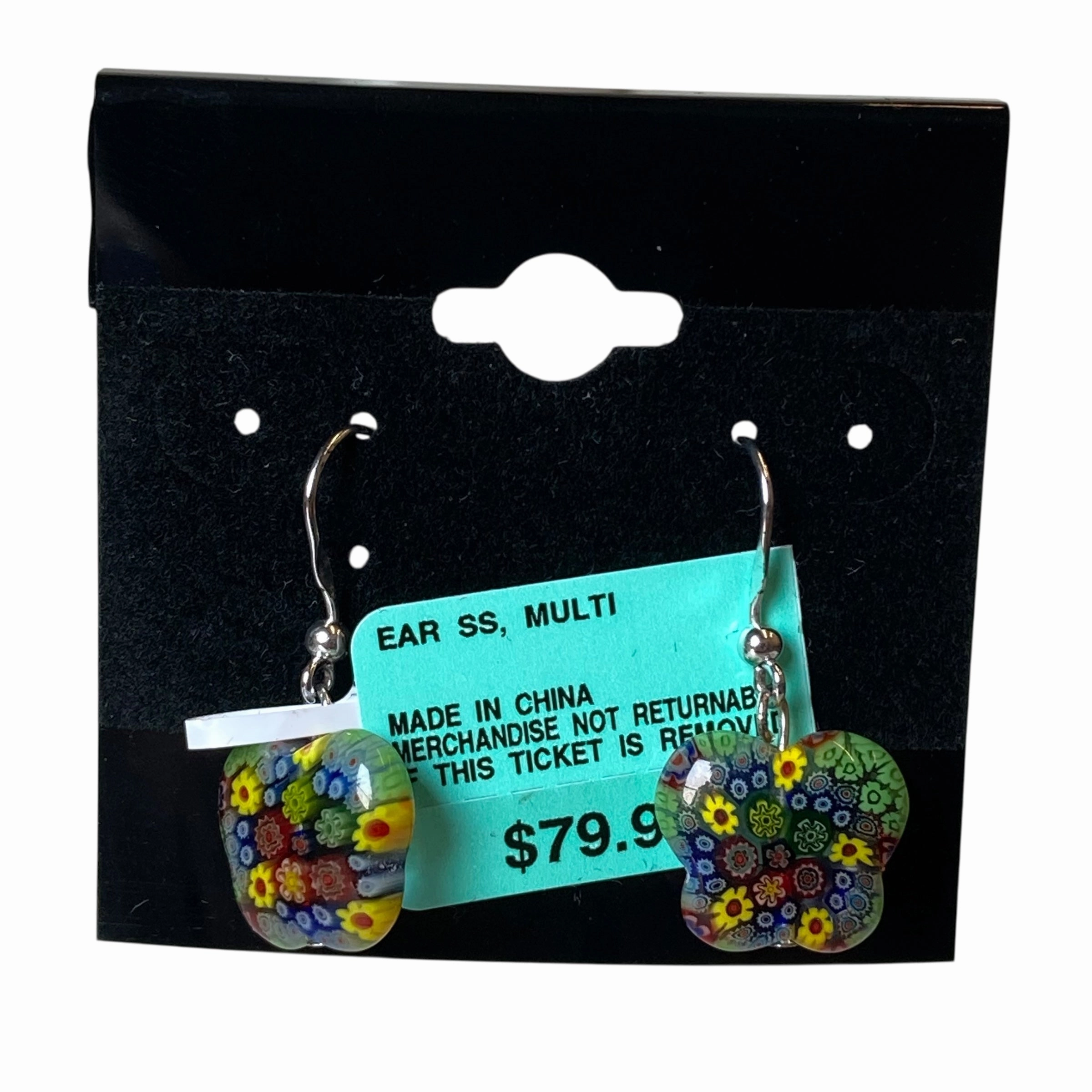 Earrings Sterling Silver In Multi