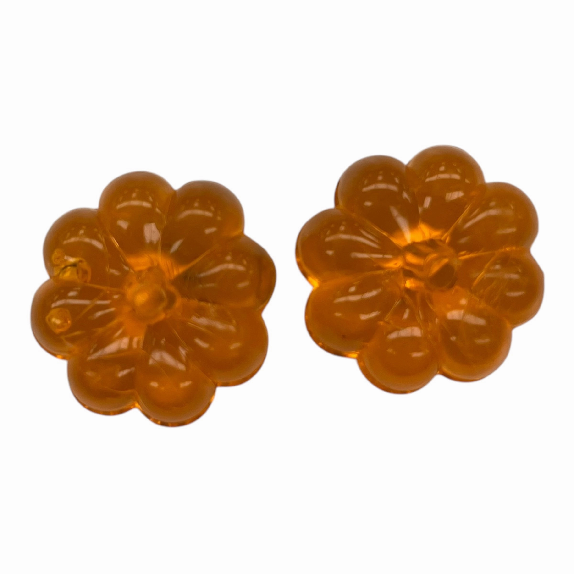 Earrings Stud By Cmf In Orange