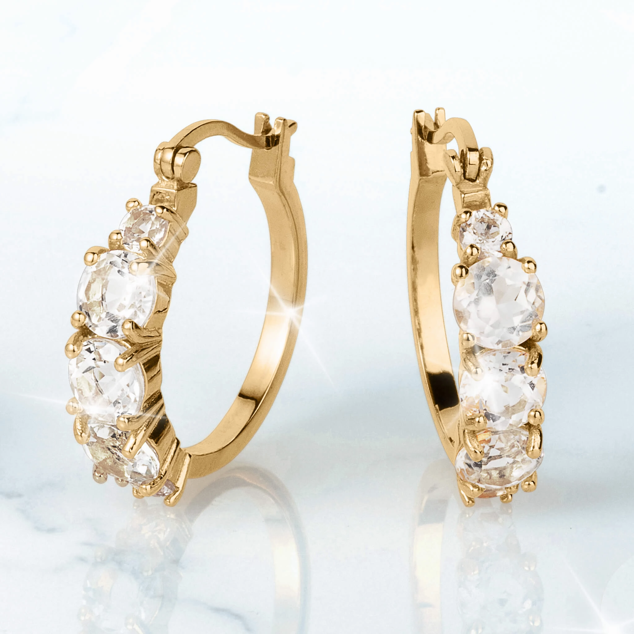 Endless Gems Hoop Earrings
