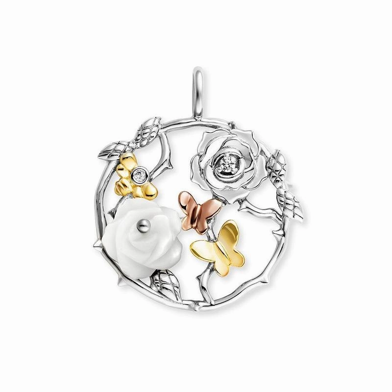 Engelsrufer Pendant Rose Garden MOP with Zirconia